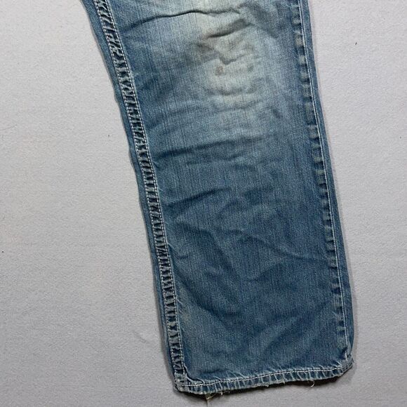 BKE Buckle Jeans Men 34R Tyler Straight Leg Destroyed Distressed Stretch‎ Denim - Picture 8 of 15